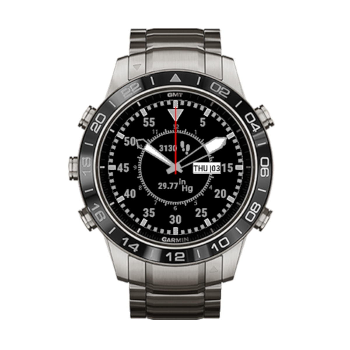 Luxury Pilot Designer Watch Face for Garmin